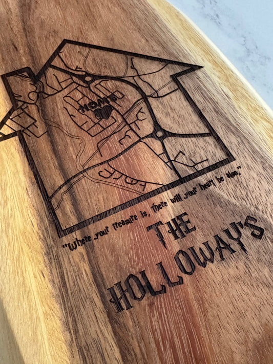 How to Create a Custom Engraved Map Serving Board: The Ultimate Personalised Gift