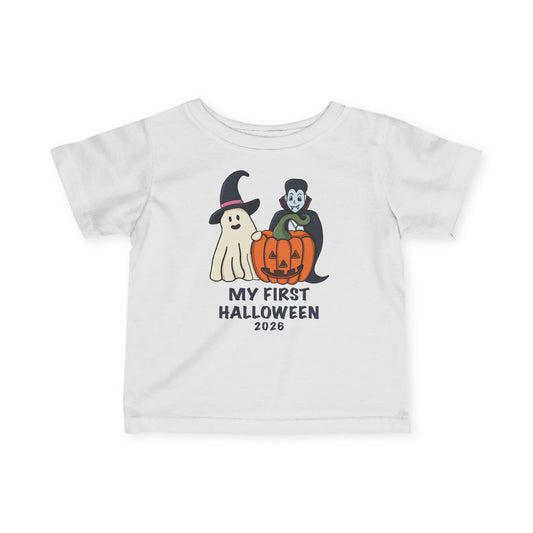 Infant Halloween Tee - "My First Halloween 2026" Baby Costume Shirt