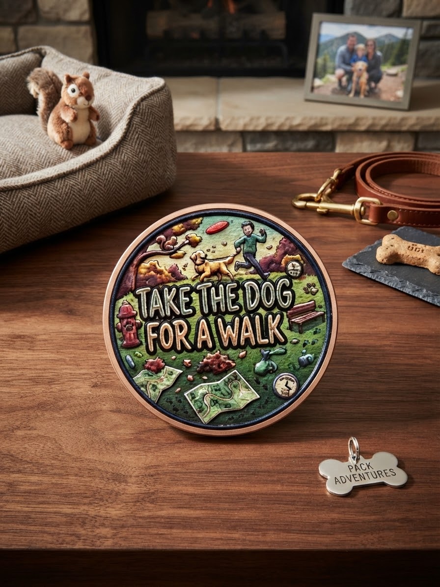 Dog Owner Survival Coin – Walk the Dog or Throw the Ball from the Sofa