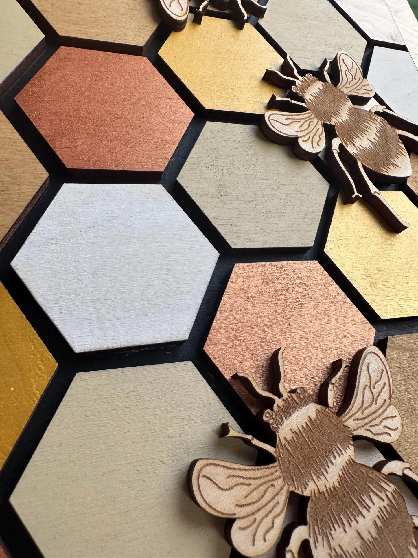 Wooden Bee Wall Art