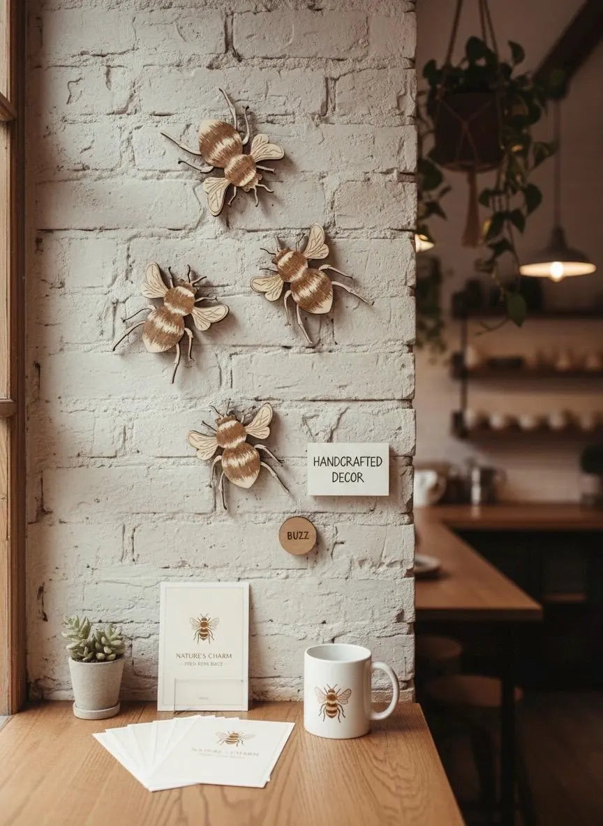 Wooden Bee Wall Decor