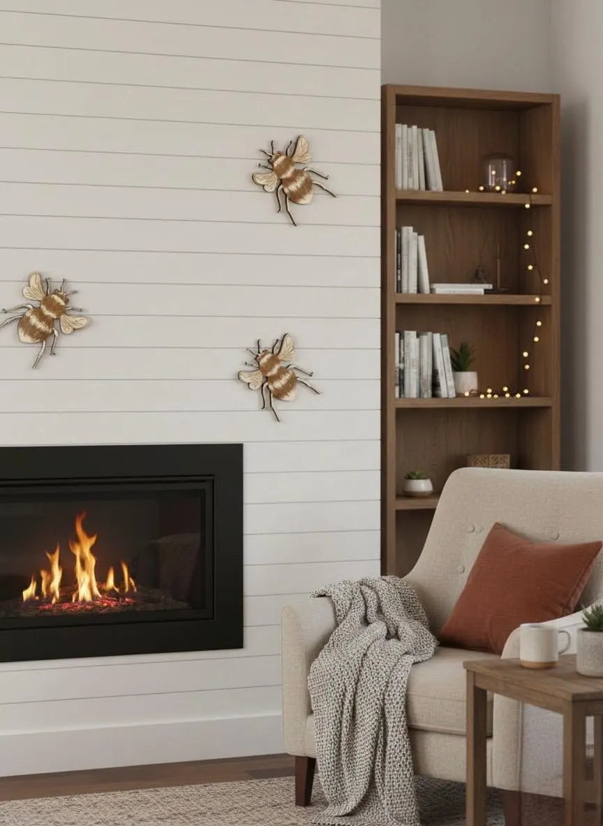 Wooden Bee Wall Decor