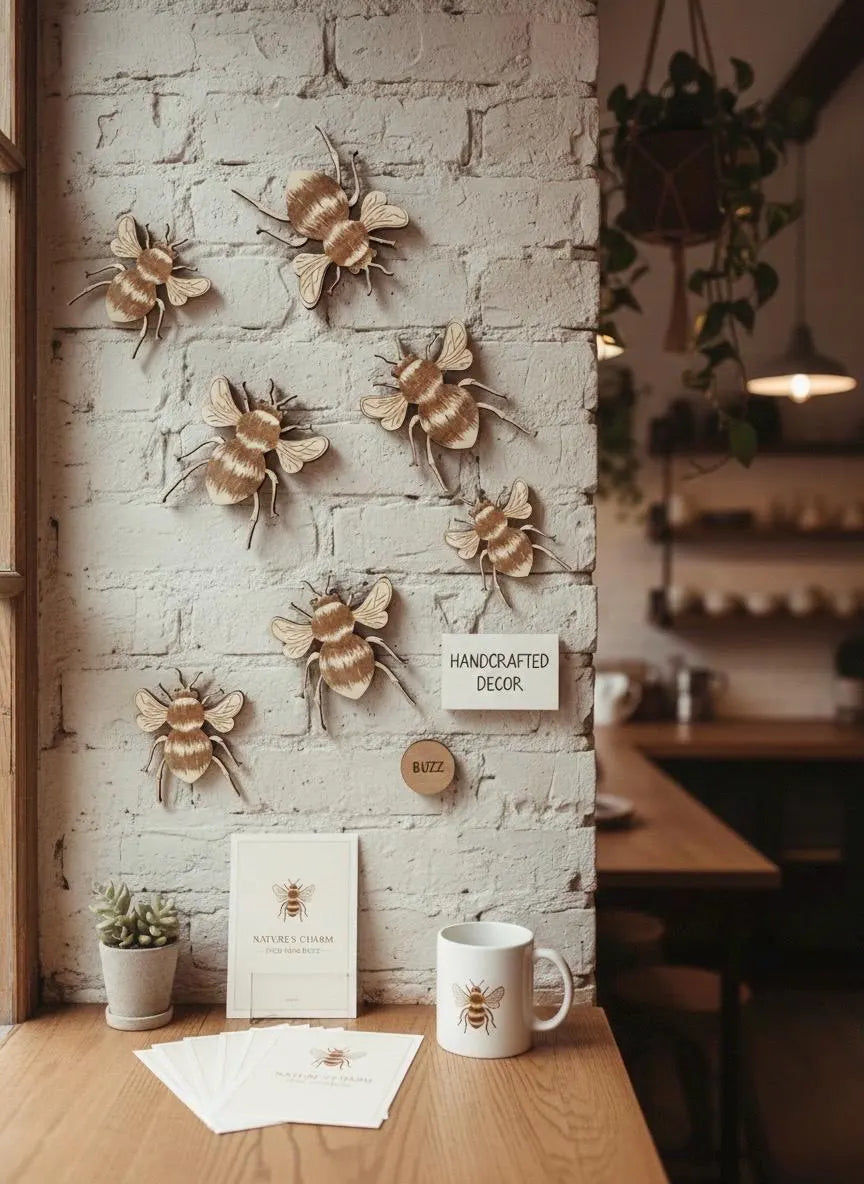 Wooden Bee Wall Decor